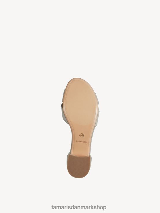 Tamaris Kvinder sandal med hæl - beige/elfenben XVXV8T1518 sko