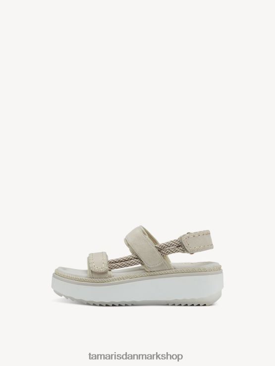 Tamaris Kvinder sandal med hæl - beige/elfenben XVXV8T1571 sko