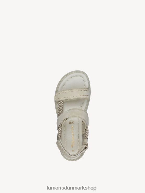 Tamaris Kvinder sandal med hæl - beige/elfenben XVXV8T1571 sko
