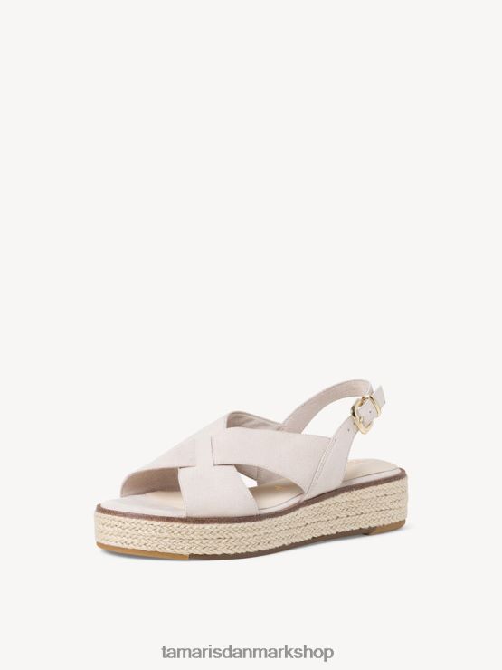 Tamaris Kvinder sandal med hæl - beige/elfenben XVXV8T1943 sko