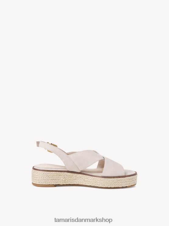 Tamaris Kvinder sandal med hæl - beige/elfenben XVXV8T1943 sko