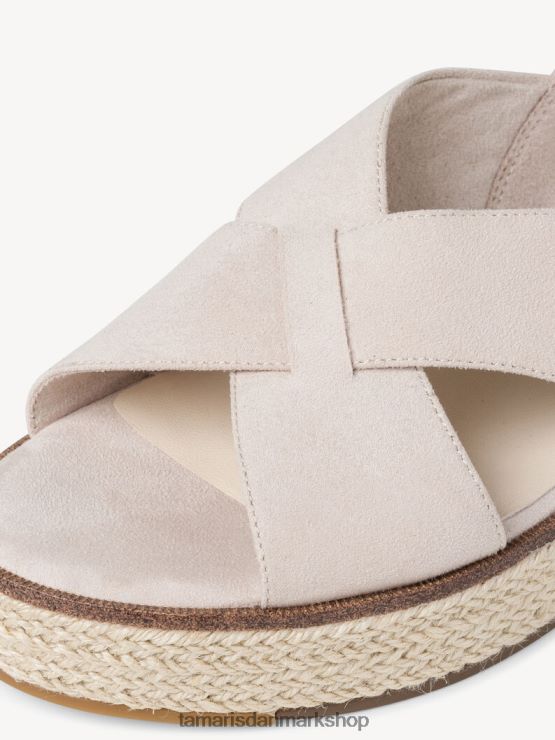 Tamaris Kvinder sandal med hæl - beige/elfenben XVXV8T1943 sko