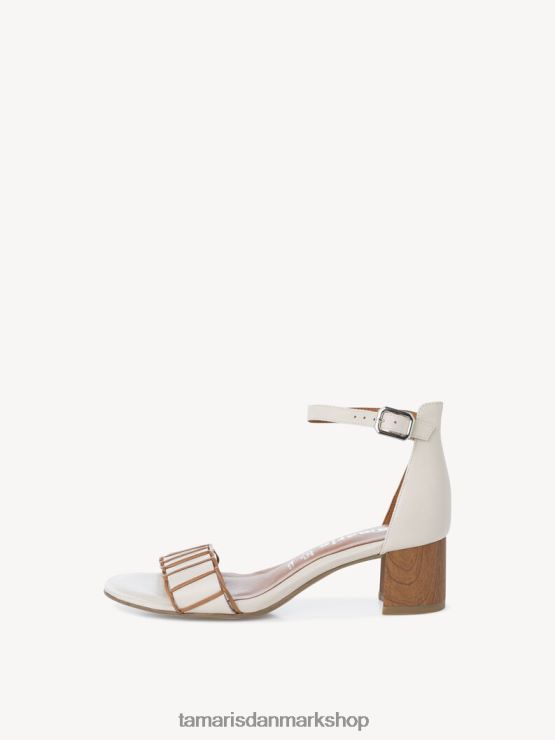 Tamaris Kvinder sandal med hæl - beige/elfenben XVXV8T2136 sko