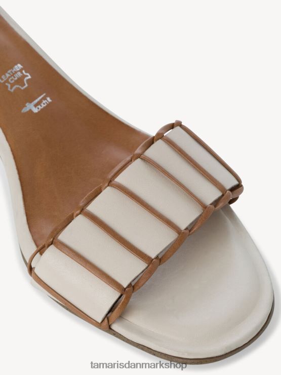 Tamaris Kvinder sandal med hæl - beige/elfenben XVXV8T2136 sko