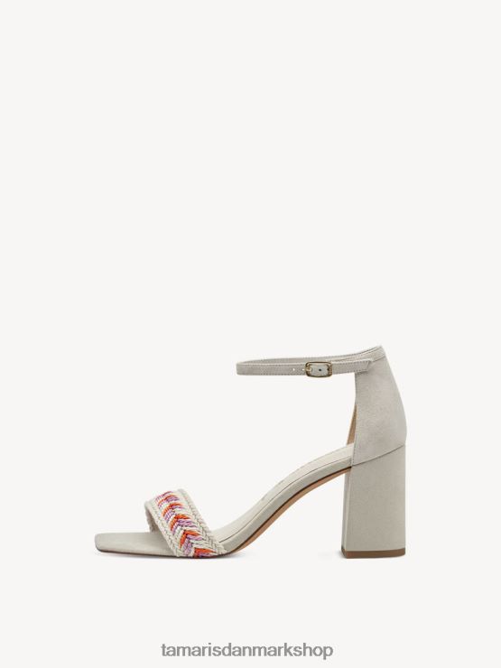 Tamaris Kvinder sandal med hæl - beige/elfenben XVXV8T842 sko