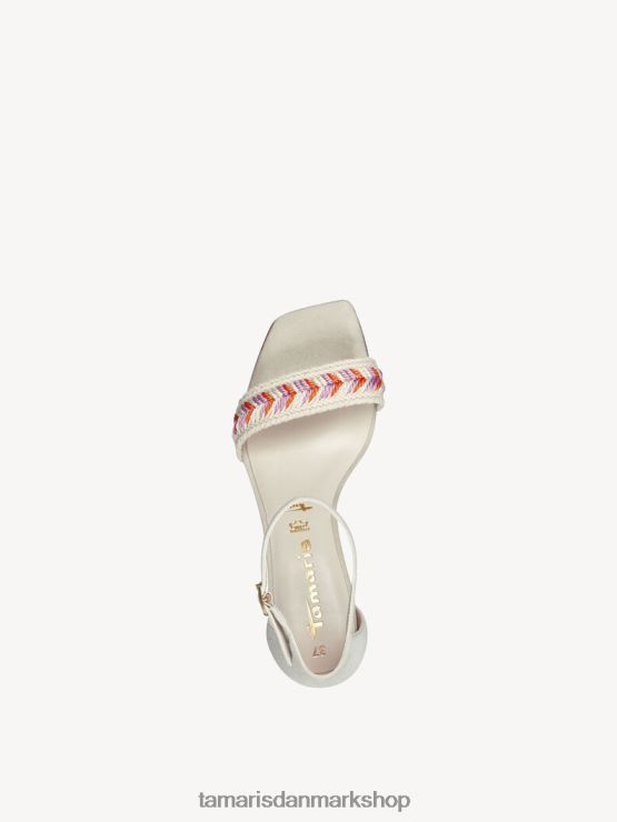Tamaris Kvinder sandal med hæl - beige/elfenben XVXV8T842 sko