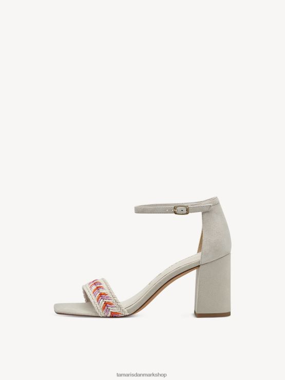 Tamaris Kvinder sandal med hæl - beige/elfenben XVXV8T842 sko