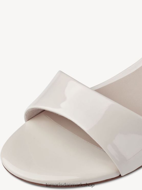 Tamaris Kvinder sandal med hæl - beige/elfenben patent XVXV8T1195 sko