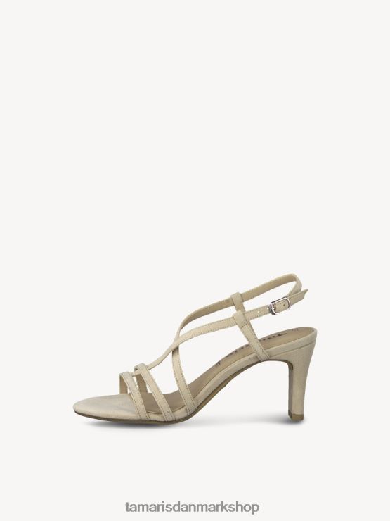 Tamaris Kvinder sandal med hæl - beige/nøgen XVXV8T1610 sko