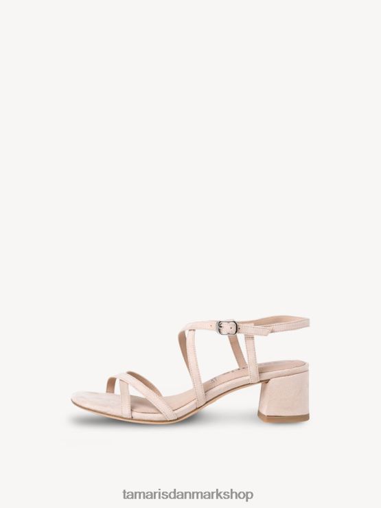 Tamaris Kvinder sandal med hæl - beige/nøgen XVXV8T1634 sko