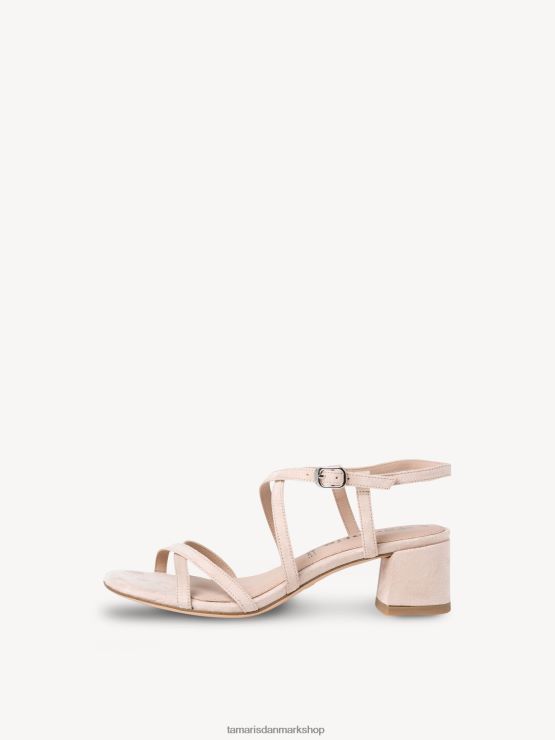 Tamaris Kvinder sandal med hæl - beige/nøgen XVXV8T1634 sko