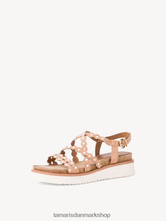 Tamaris Kvinder sandal med hæl - beige/natur XVXV8T2303 sko
