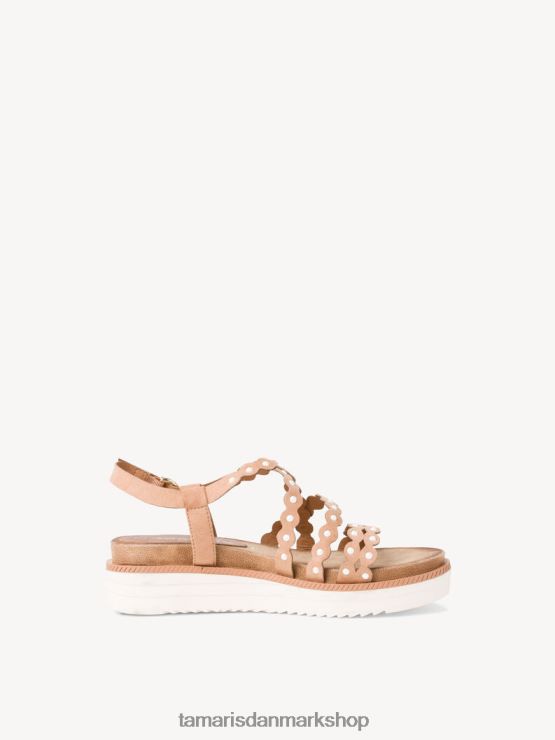 Tamaris Kvinder sandal med hæl - beige/natur XVXV8T2303 sko
