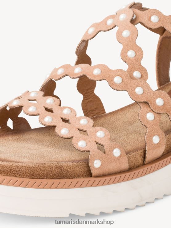 Tamaris Kvinder sandal med hæl - beige/natur XVXV8T2303 sko
