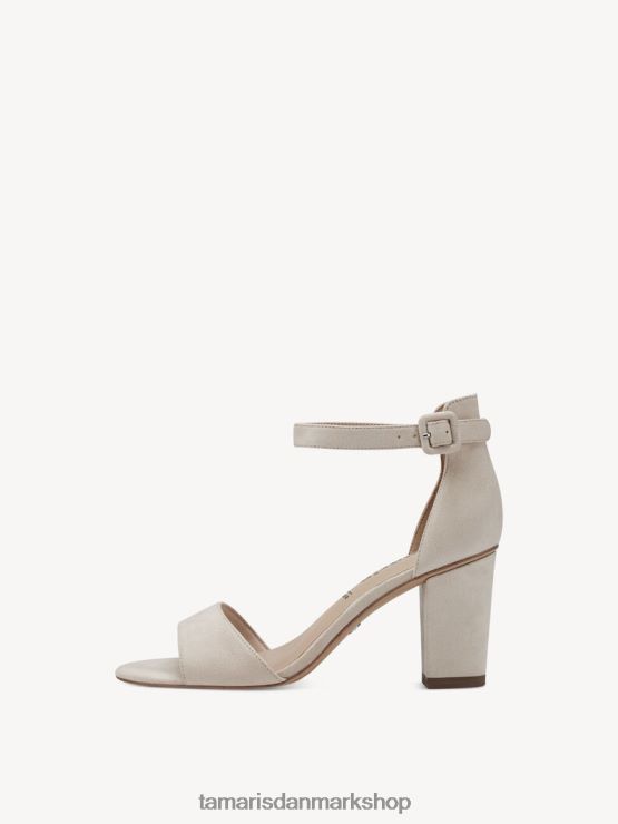 Tamaris Kvinder sandal med hæl - beige/nude ruskind XVXV8T1924 sko