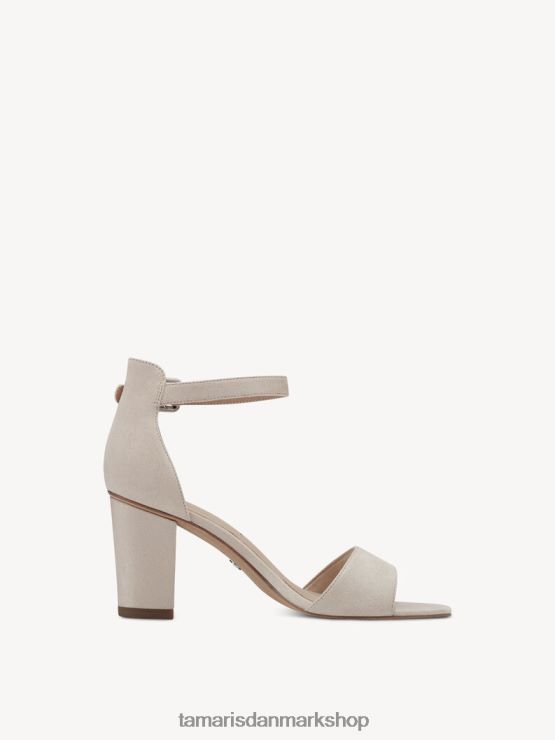 Tamaris Kvinder sandal med hæl - beige/nude ruskind XVXV8T1924 sko