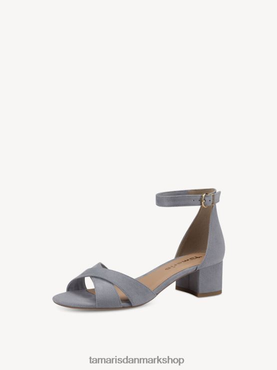 Tamaris Kvinder sandal med hæl - blå/lyseblå XVXV8T1539 sko