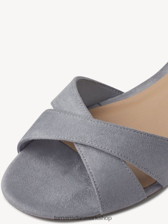 Tamaris Kvinder sandal med hæl - blå/lyseblå XVXV8T1539 sko