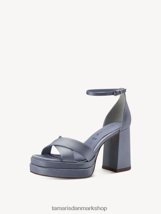 Tamaris Kvinder sandal med hæl - blå/lyseblå XVXV8T572 sko