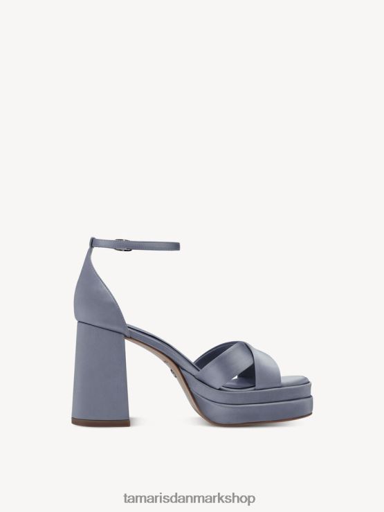 Tamaris Kvinder sandal med hæl - blå/lyseblå XVXV8T572 sko