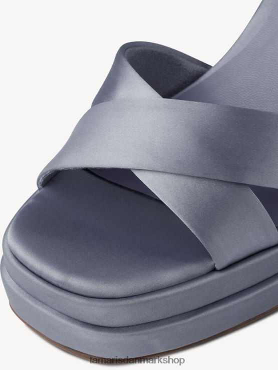 Tamaris Kvinder sandal med hæl - blå/lyseblå XVXV8T572 sko