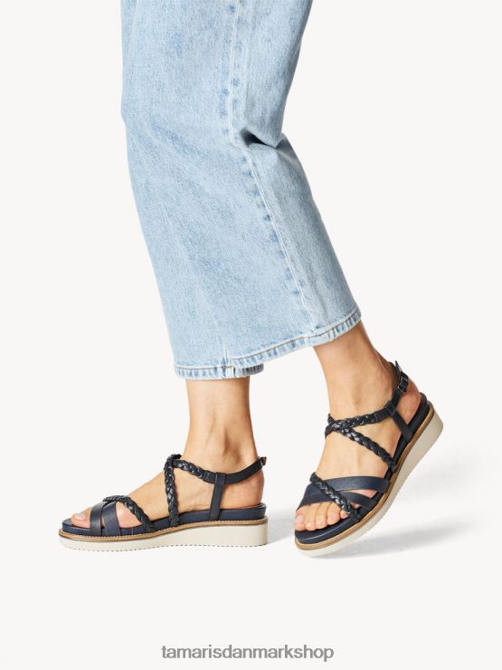 Tamaris Kvinder sandal med hæl - blå/marineblå XVXV8T1589 sko