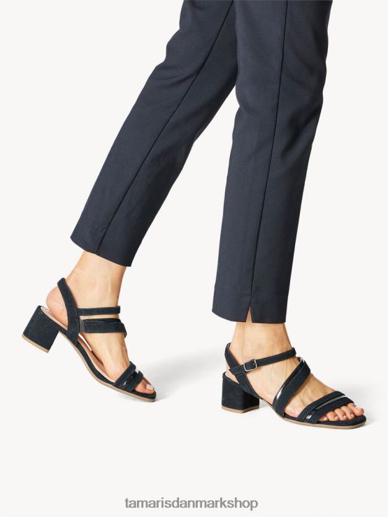 Tamaris Kvinder sandal med hæl - blå/marineblå XVXV8T61 sko