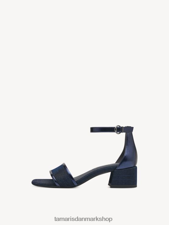 Tamaris Kvinder sandal med hæl - blå/marineblå glam XVXV8T399 sko
