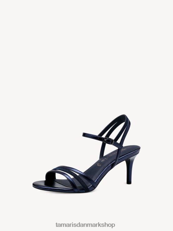 Tamaris Kvinder sandal med hæl - blå/marineblå met. kam XVXV8T969 sko