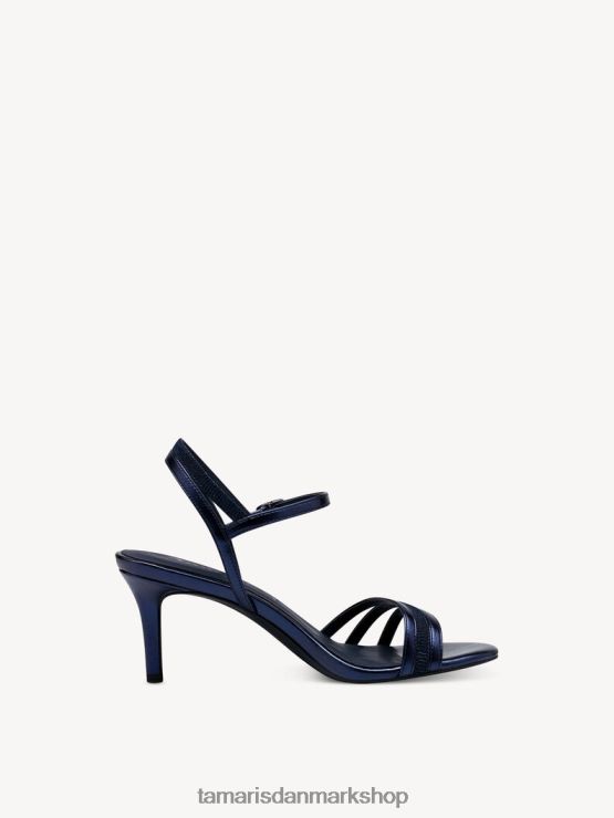 Tamaris Kvinder sandal med hæl - blå/marineblå met. kam XVXV8T969 sko