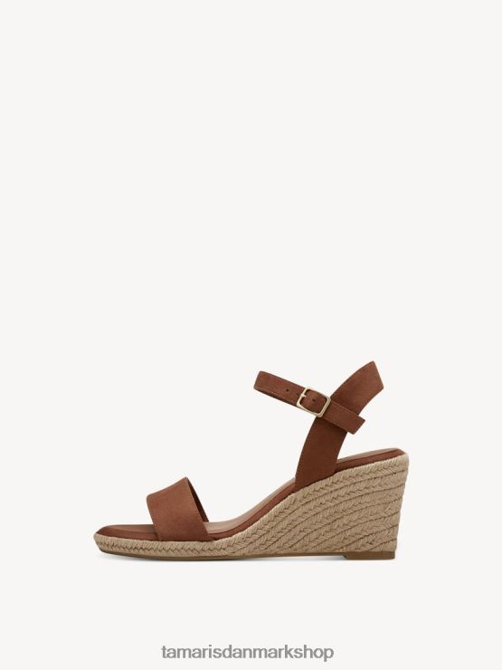 Tamaris Kvinder sandal med hæl - brun/cognac XVXV8T1304 sko