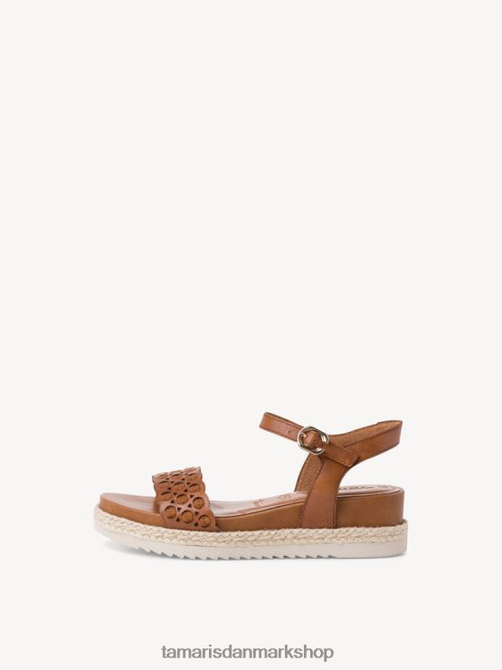 Tamaris Kvinder sandal med hæl - brun/cognac XVXV8T2231 sko
