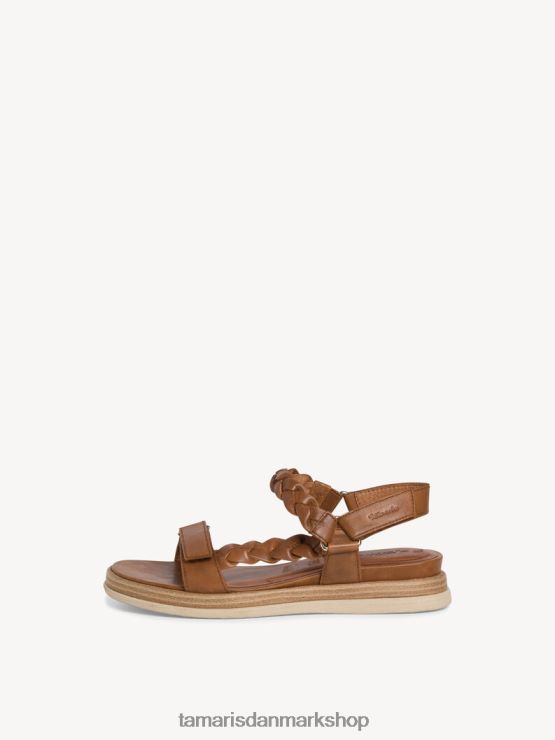 Tamaris Kvinder sandal med hæl - brun/cognac XVXV8T420 sko