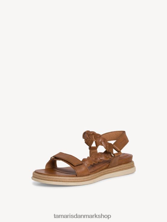 Tamaris Kvinder sandal med hæl - brun/cognac XVXV8T420 sko