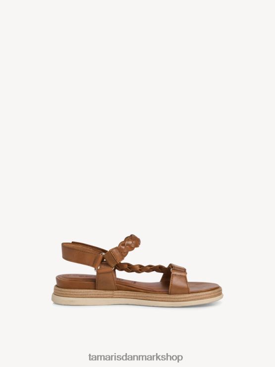Tamaris Kvinder sandal med hæl - brun/cognac XVXV8T420 sko