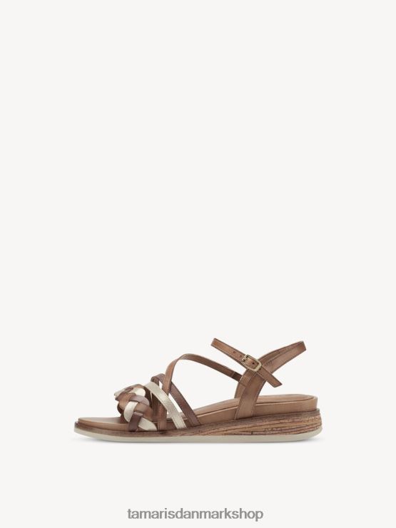 Tamaris Kvinder sandal med hæl - brun/cognac kam XVXV8T1283 sko