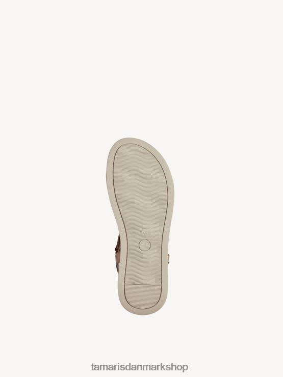 Tamaris Kvinder sandal med hæl - brun/cognac kam XVXV8T1283 sko