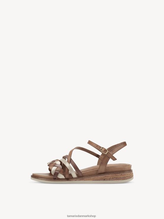 Tamaris Kvinder sandal med hæl - brun/cognac kam XVXV8T1283 sko