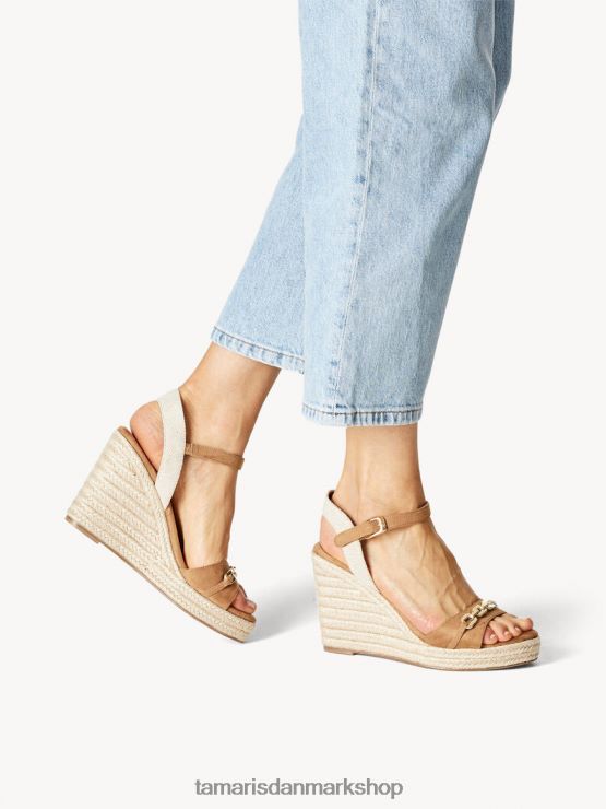 Tamaris Kvinder sandal med hæl - brun/kamel XVXV8T1067 sko