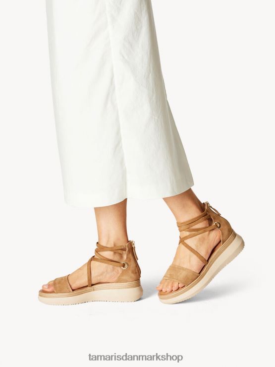 Tamaris Kvinder sandal med hæl - brun/kamel XVXV8T1769 sko