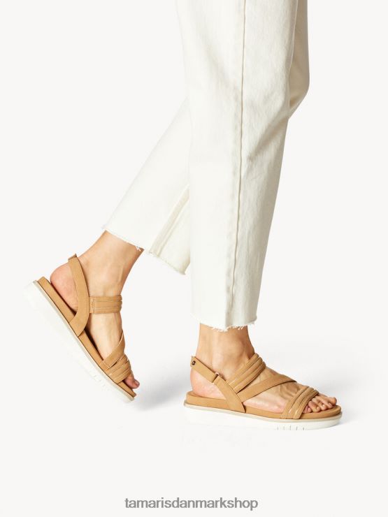 Tamaris Kvinder sandal med hæl - brun/kamel XVXV8T662 sko