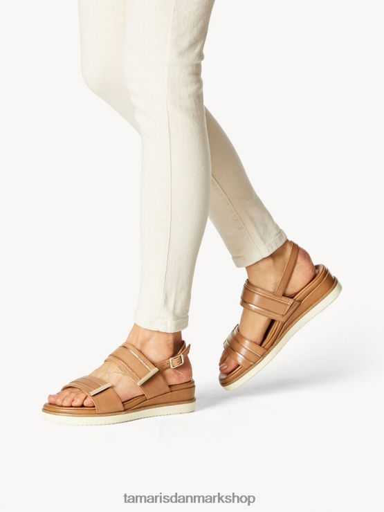 Tamaris Kvinder sandal med hæl - brun/kamel XVXV8T70 sko