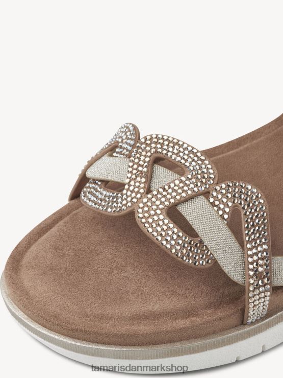 Tamaris Kvinder sandal med hæl - brun/mandel kam XVXV8T503 sko