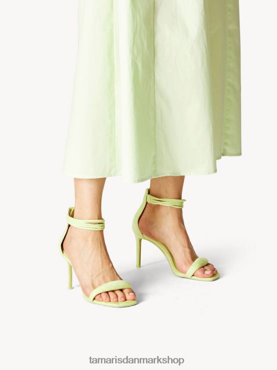 Tamaris Kvinder sandal med hæl - grøn/lime XVXV8T492 sko