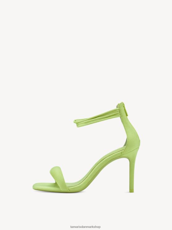 Tamaris Kvinder sandal med hæl - grøn/lime XVXV8T492 sko
