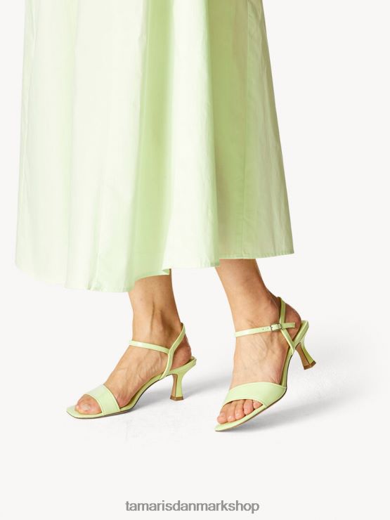 Tamaris Kvinder sandal med hæl - grøn/lime patent XVXV8T372 sko