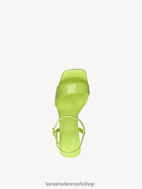 Tamaris Kvinder sandal med hæl - grøn/lime patent XVXV8T372 sko