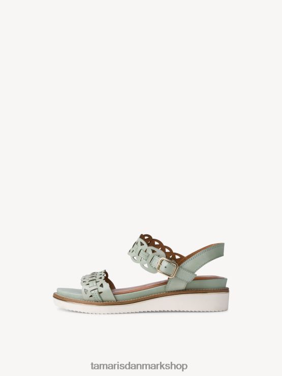 Tamaris Kvinder sandal med hæl - grøn/mint XVXV8T1648 sko