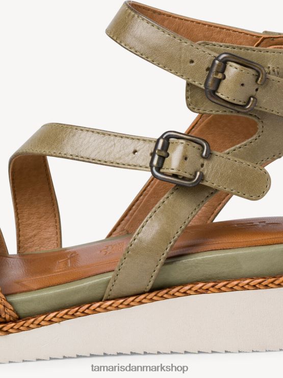 Tamaris Kvinder sandal med hæl - grøn/salvie XVXV8T2304 sko