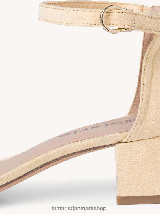 Tamaris Kvinder sandal med hæl - gul/blød citron XVXV8T2135 sko